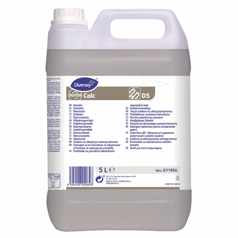 Diversey Suma Calc D5, 5L - засіб для видалення сольових відкладень